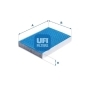3428500 UFI Фильтр, воздух во внутренном
