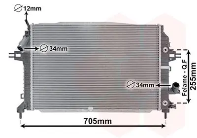 VAN WEZEL 37002460 Теплообменник