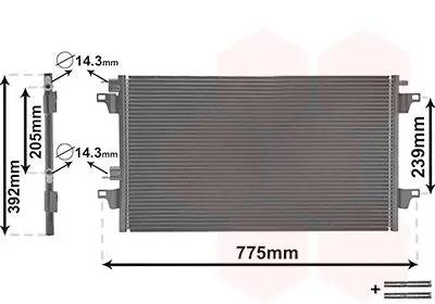 VAN WEZEL 43005280 Конденсатор