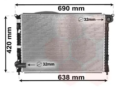 VAN WEZEL 06002286 Теплообменник
