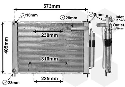 VAN WEZEL 1300M370 Теплообменник