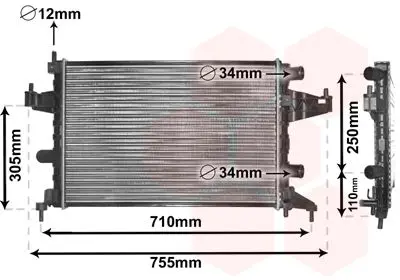 VAN WEZEL 37002303 Теплообменник
