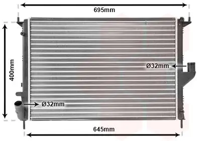 VAN WEZEL 43002477 Теплообменник