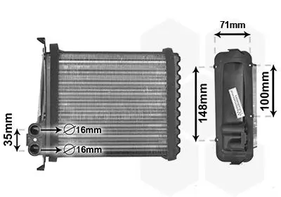 VAN WEZEL 59006085 Теплообменник
