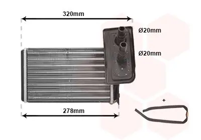 VAN WEZEL 43006099 Теплообменник