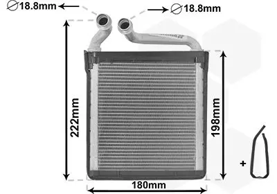 VAN WEZEL 58006256 Теплообменник