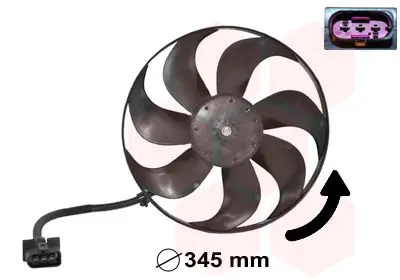 VAN WEZEL 5888744 Вентилятор