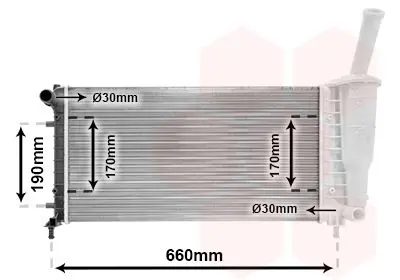VAN WEZEL 17002290 Теплообменник