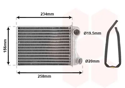 VAN WEZEL 17006242 Теплообменник