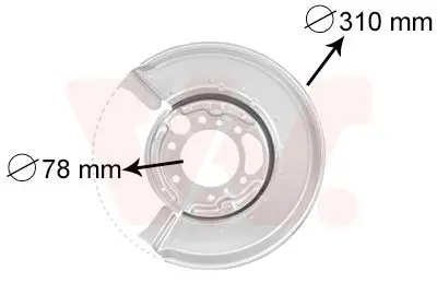 VAN WEZEL 3075373 Накладка