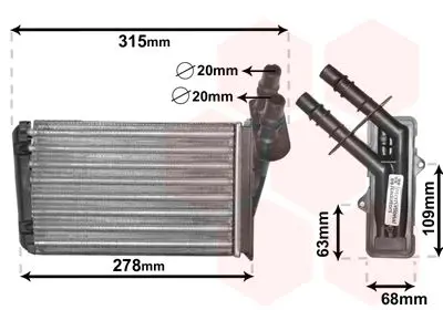 VAN WEZEL 43006228 Теплообменник
