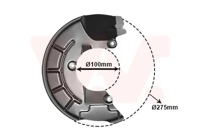 VAN WEZEL 5829372 Отражатель, диск тормозного