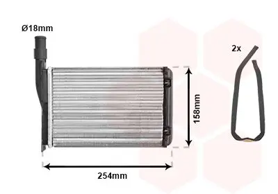 VAN WEZEL 43006087 Теплообменник