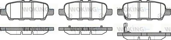 P976331 Комплект тормозных колодок, дисковый тормоз