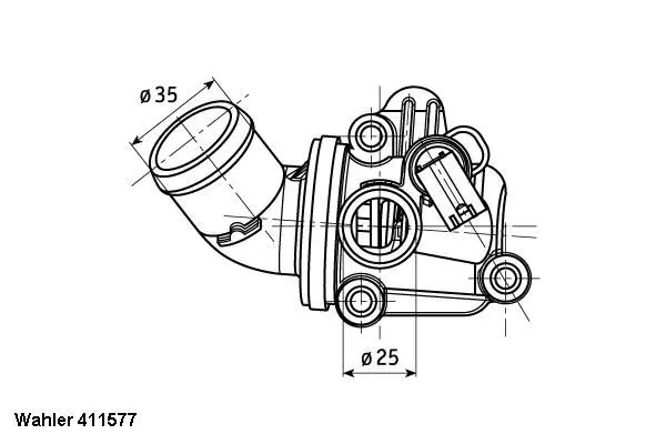 WAHLER 41157780D Термостат