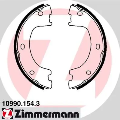 Zimmermann 109901543 колодки барабанные ручника