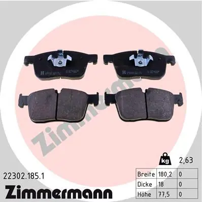 Zimmermann 223021851 Колодки торм.перед. [18