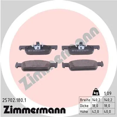 25702.180.1 КОЛОДКИ ПЕР REN CLIO 12 /DAC