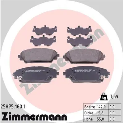 25875.160.1 КОЛОДКИ ПЕР MAZ 3 (BM)