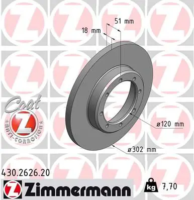 Zimmermann 430262620 Тормозной диск
