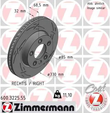 600.3225.55 Диск тормозной BLACK Z