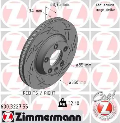 600.3227.55 Диск тормозной BLACK Z