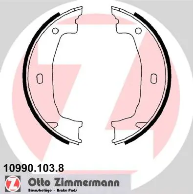 Zimmermann 109901038 КОЛОДКИ РУЧНИКА BMW E46