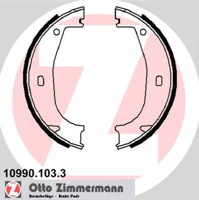 ZIMMERMANN 109901033 Комплект тормозных колодок,