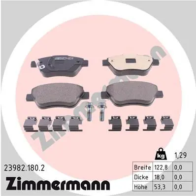 23982.180.2 КОЛОДКИ ПЕР OPL CORSA D