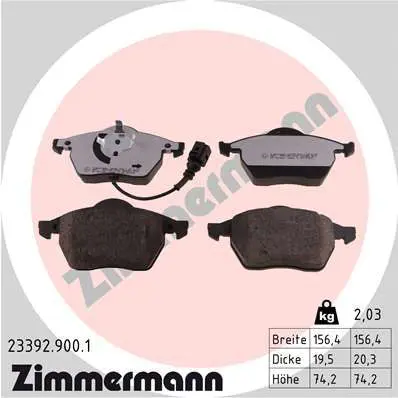 23392.900.1 Колодки тормозные дисковые,