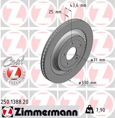 250.1388.20 Диск торм. BS FORD Coat Z