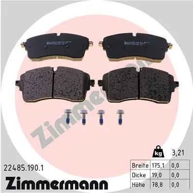 ZIMMERMANN 224851901 Колодки тормозные
