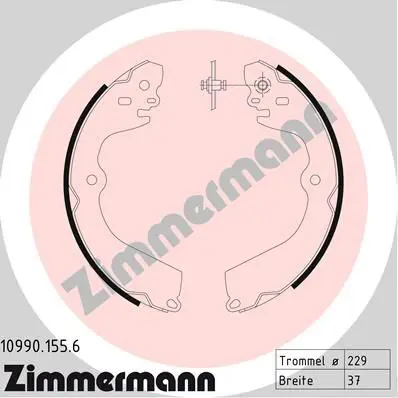 ZIMMERMANN 109901556 Комлект тормозных накладок