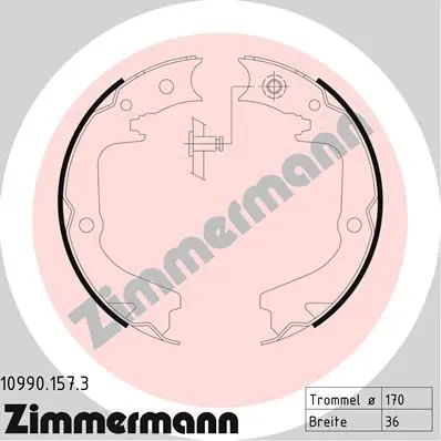 ZIMMERMANN 109901573 Комлект тормозных накладок