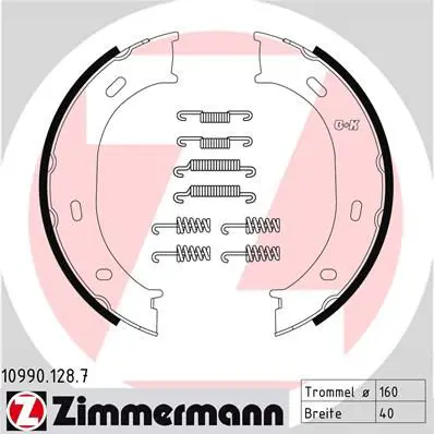 ZIMMERMANN 109901287 Комлект тормозных накладок