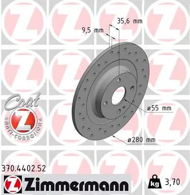 370.4402.52 ДИСК ТОРМ MAZ 124 Spider