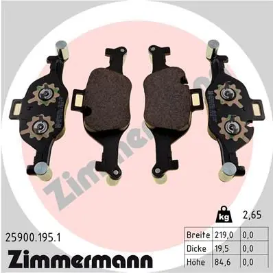 25900.195.1 Колодки тормозные BMW