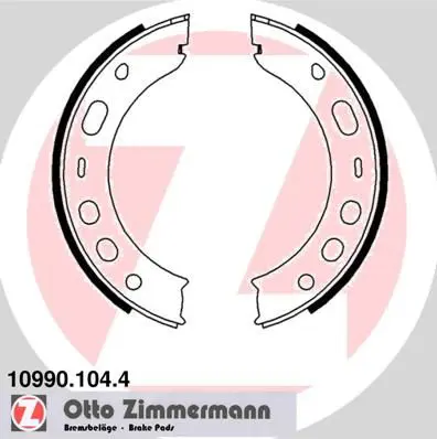 ZIMMERMANN 109901044 Комлект тормозных накладок