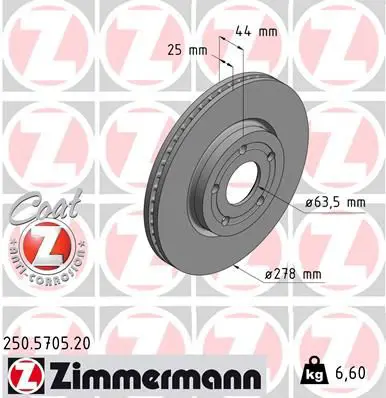 250.5705.20 Тормозной диск