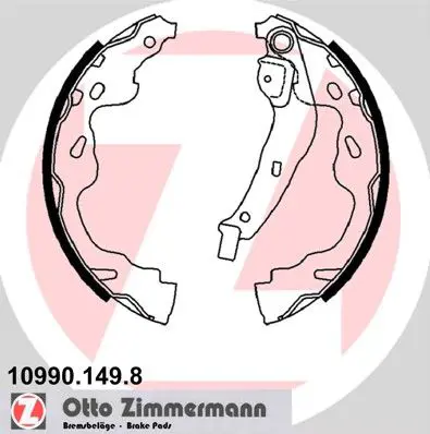 ZIMMERMANN 109901498 Комлект тормозных накладок