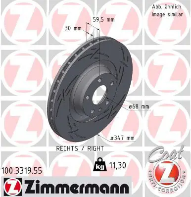ZIMMERMANN 100331955 Тормозной диск