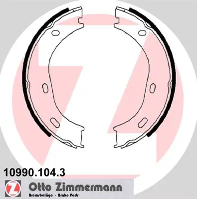 ZIMMERMANN 109901043 Колодки тормозные барабанные