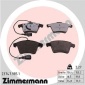237479851 ZIMMERMANN Комплект тормозных колодок,
