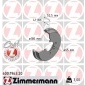600196320 ZIMMERMANN Тормозный барабан