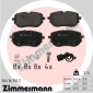 264161502 ZIMMERMANN Комплект тормозных колодок,