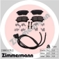 238831752 ZIMMERMANN Комплект тормозных колодок