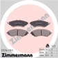 232341701 Zimmermann КОЛОДКИ ТОРМОЗНЫЕ ДИСКОВЫЕ,
