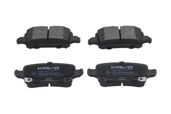 KAVO PARTS KBP10011 Комплект тормозных колодок,