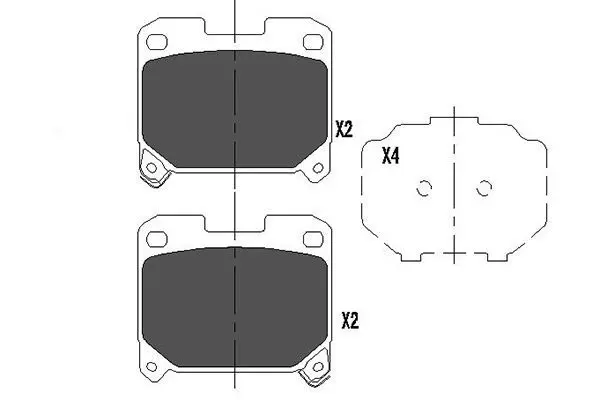 KAVO PARTS KBP9063 Комплект тормозных колодок,