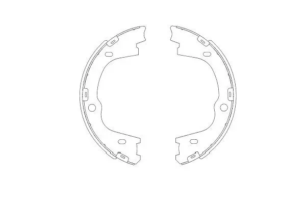 KAVO PARTS KBS3406 Комплект тормозных колодок